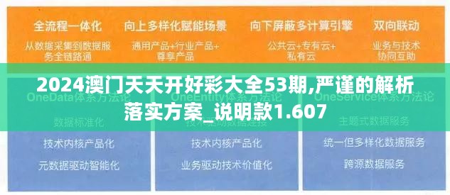 2024澳门天天开好彩大全53期,严谨的解析落实方案_说明款1.607