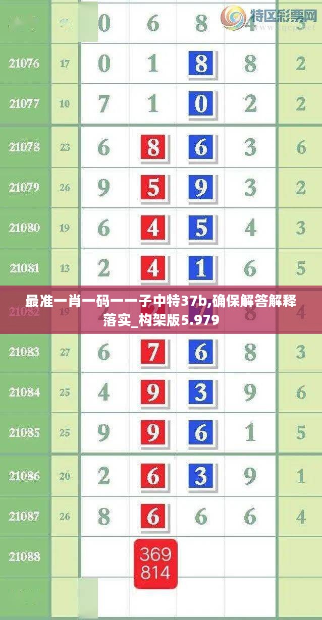 最准一肖一码一一子中特37b,确保解答解释落实_构架版5.979