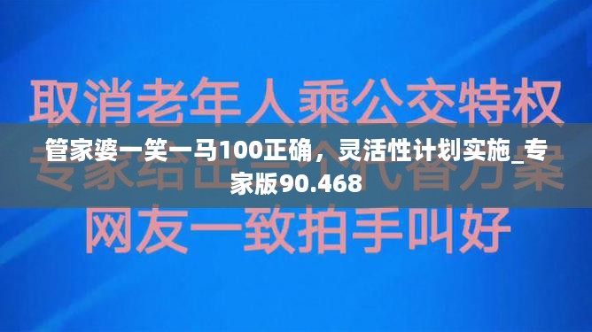 管家婆一笑一马100正确，灵活性计划实施_专家版90.468