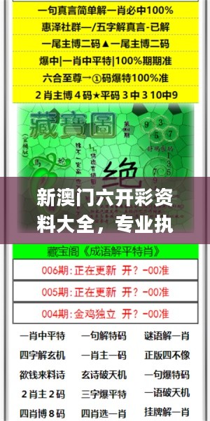 新澳门六开彩资料大全，专业执行解答_Gold36.506