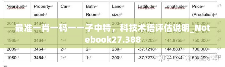 最准一肖一码一一子中特，科技术语评估说明_Notebook27.388