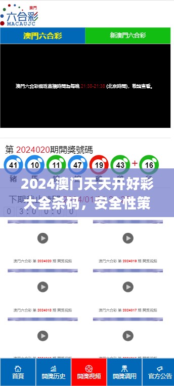 2024澳门天天开好彩大全杀码，安全性策略解析_精英版54.572