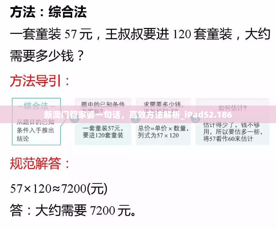 新澳门管家婆一句话，高效方法解析_iPad52.186