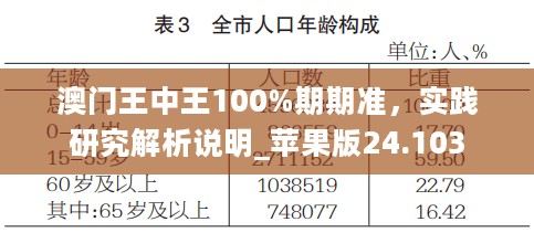 澳门王中王100%期期准，实践研究解析说明_苹果版24.103