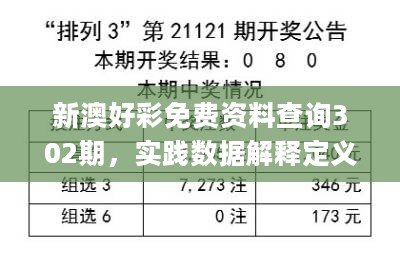 新澳好彩免费资料查询302期，实践数据解释定义_专业版35.263