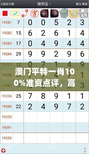 澳门平特一肖100%准资点评，高效计划设计实施_5DM10.102