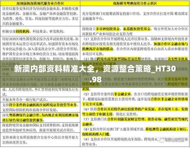 新澳内部资料精准大全，资源整合策略_HT30.98