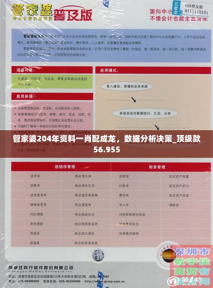 管家婆204年资料一肖配成龙，数据分析决策_顶级款56.955