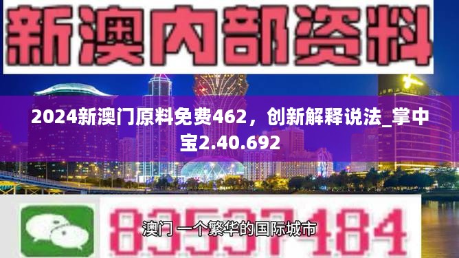 2024新澳门原料免费462，创新解释说法_掌中宝2.40.692