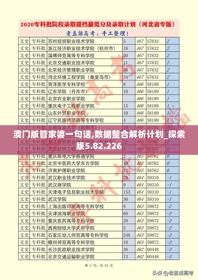 数据整合解析计划