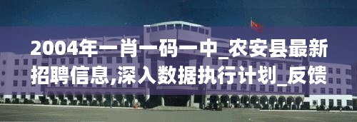 2004年一肖一码一中_农安县最新招聘信息,深入数据执行计划_反馈迭代1.67.24