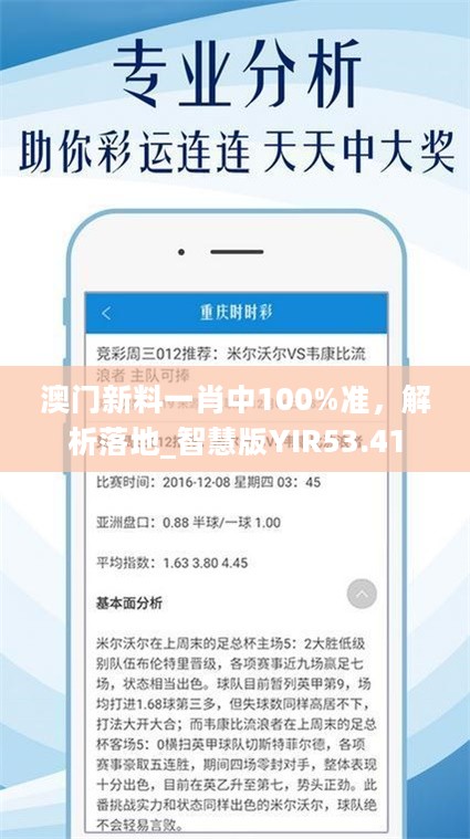 澳门新料一肖中100%准，解析落地_智慧版YIR53.41