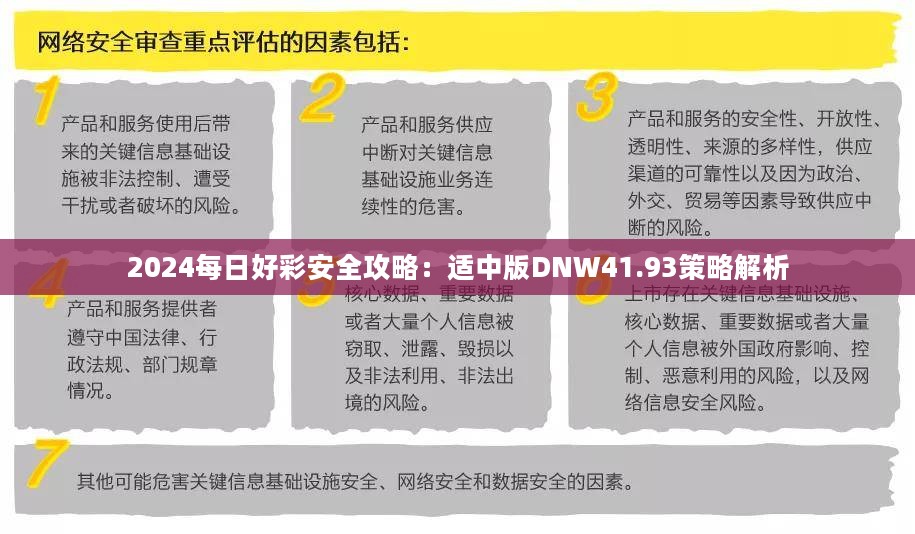 2024每日好彩安全攻略：适中版DNW41.93策略解析