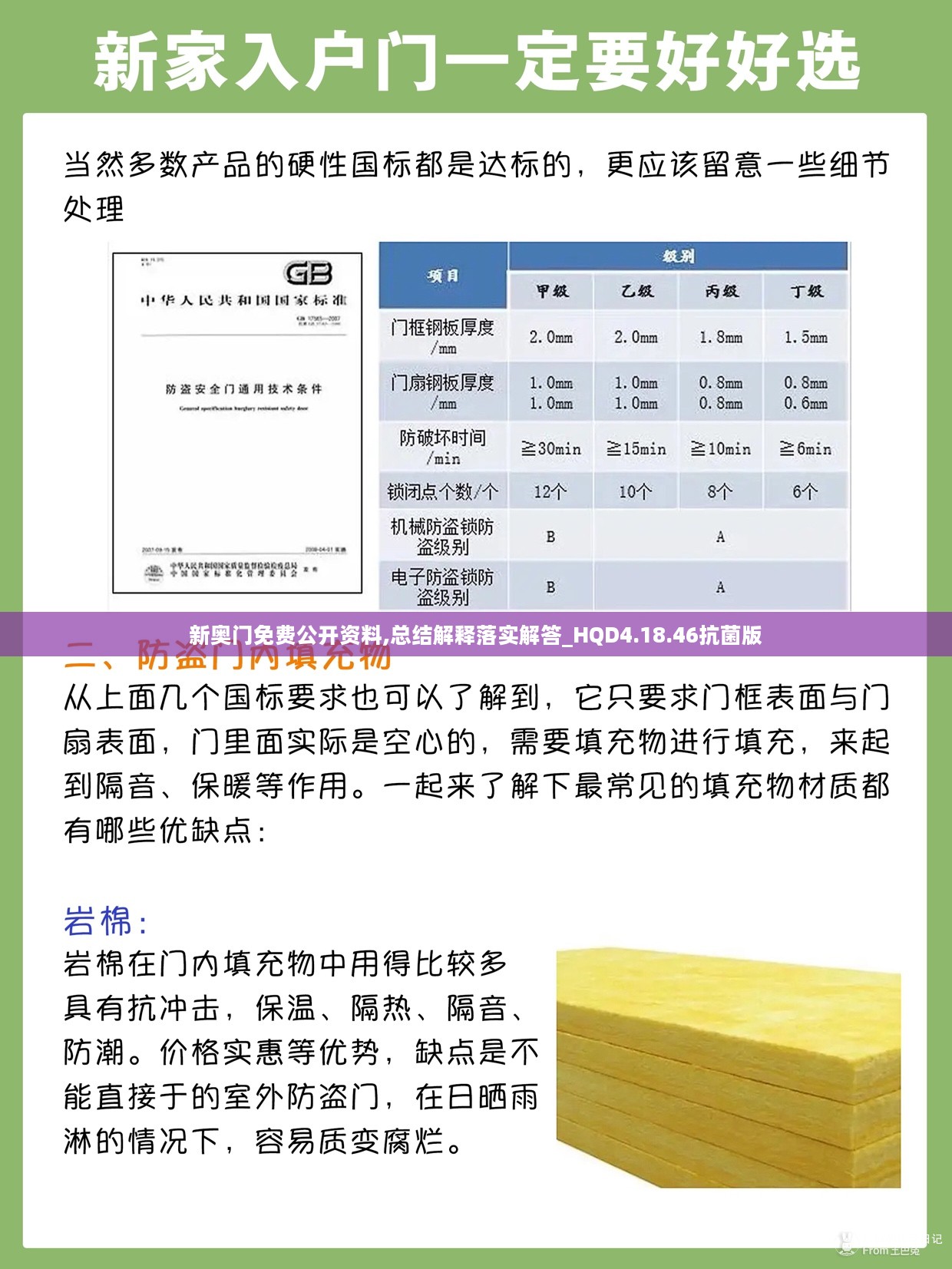 新奥门免费公开资料,总结解释落实解答_HQD4.18.46抗菌版