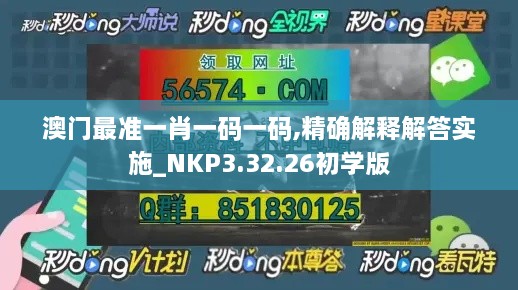 澳门最准一肖一码一码,精确解释解答实施_NKP3.32.26初学版