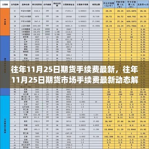 往年11月25日期货手续费最新动态解析及市场观察