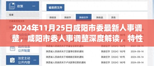 咸阳市委人事调整深度解读，特性、体验、竞品对比及用户群体分析