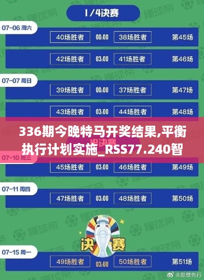 336期今晚特马开奖结果,平衡执行计划实施_RSS77.240智巧版