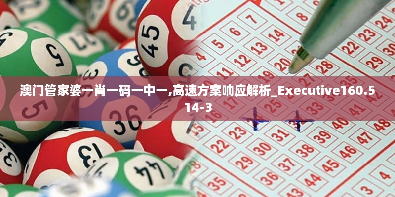 澳门管家婆一肖一码一中一,高速方案响应解析_Executive160.514-3