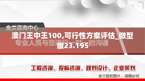 澳门王中王100,可行性方案评估_微型版23.195