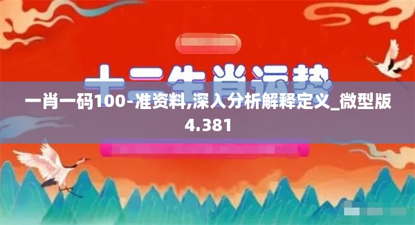 一肖一码100-准资料,深入分析解释定义_微型版4.381