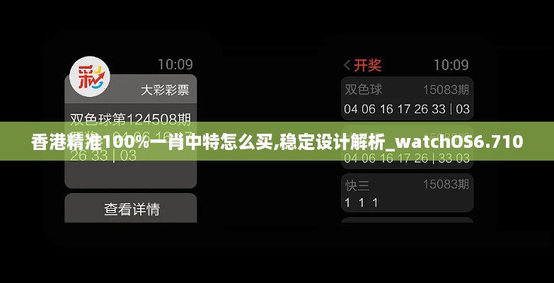 香港精准100%一肖中特怎么买,稳定设计解析_watchOS6.710