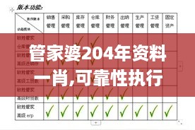 管家婆204年资料一肖,可靠性执行方案_黄金版16.524