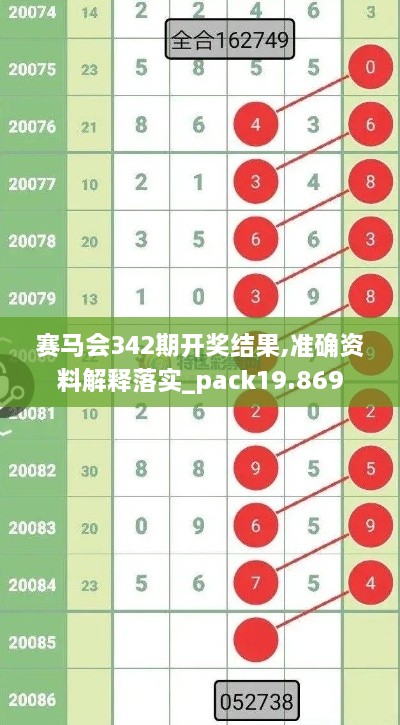 赛马会342期开奖结果,准确资料解释落实_pack19.869