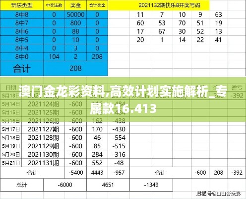 澳门金龙彩资料,高效计划实施解析_专属款16.413