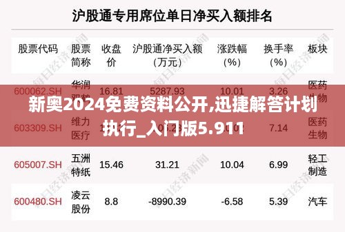 新奥2024免费资料公开,迅捷解答计划执行_入门版5.911