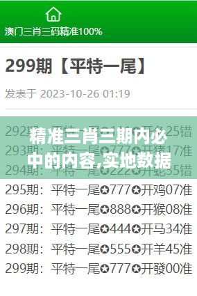 精准三肖三期内必中的内容,实地数据评估执行_开发版19.333