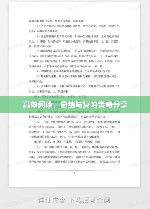 高效阅读，总结与复习策略分享