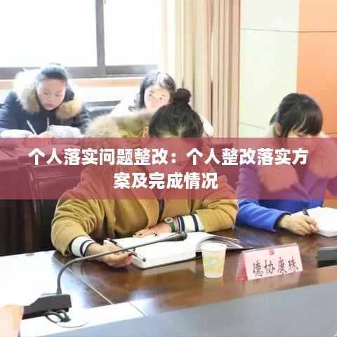 个人落实问题整改：个人整改落实方案及完成情况 