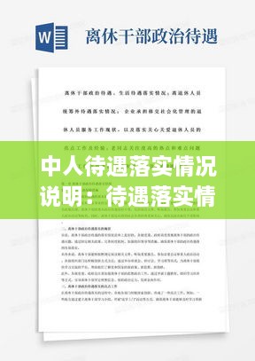 中人待遇落实情况说明：待遇落实情况报告 