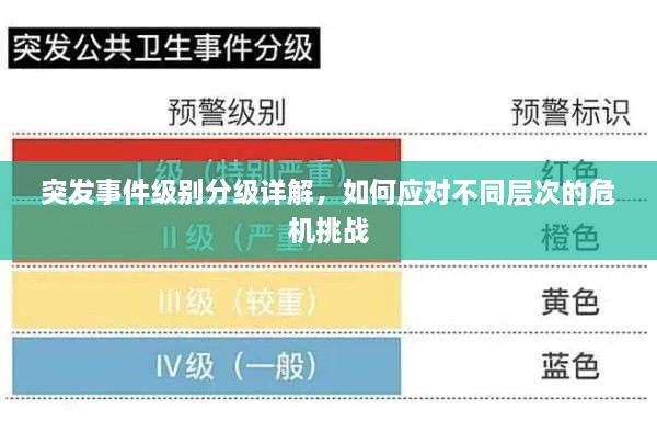 突发事件级别分级详解，如何应对不同层次的危机挑战