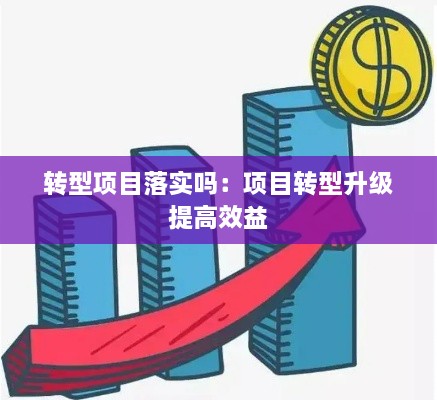 转型项目落实吗：项目转型升级 提高效益 