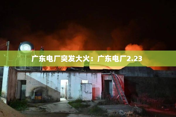 广东电厂突发大火：广东电厂2.23 