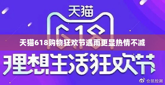 天猫618购物狂欢节遇雨更显热情不减