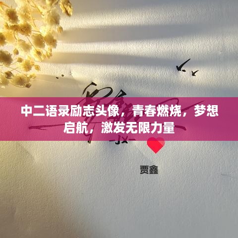 中二语录励志头像，青春燃烧，梦想启航，激发无限力量